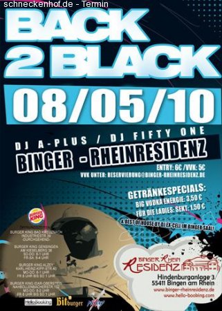 Back 2 Black Werbeplakat