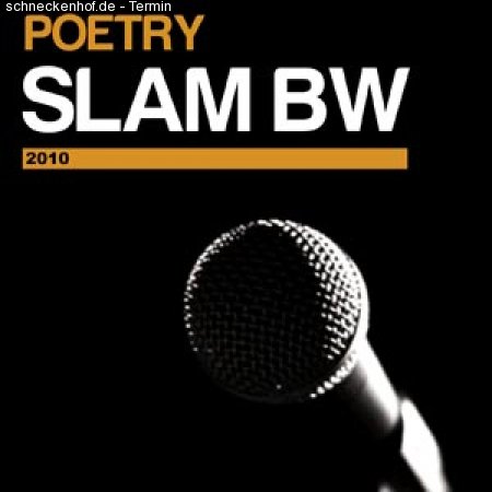 Slam BW 2010 1. Poetry Slam Landesmeisterschaften Baden-Württemberg Werbeplakat