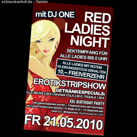 Red Ladies Night Werbeplakat