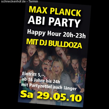 Max Planck Abi Party Werbeplakat