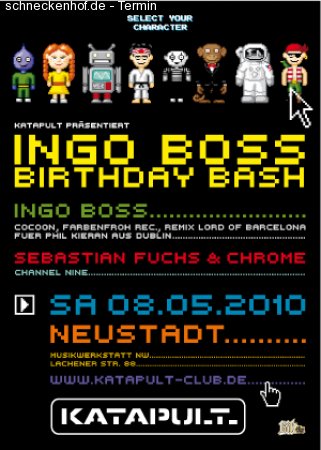 Katapult Club präsentiert Ingo Boss Birthday Bash Werbeplakat