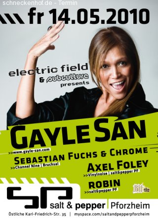 Electric Field präsentiert GAYLE SAN Werbeplakat