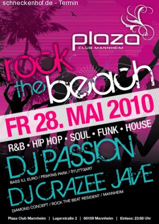Rock the Beach  @ Plaza Club Werbeplakat