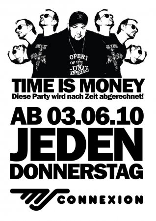 Time Is Money Club Werbeplakat
