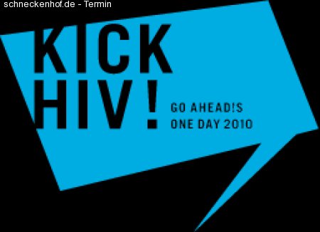 Kick HIV Benefiz Werbeplakat