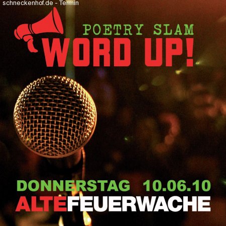 Word up! Poetry Slam Werbeplakat
