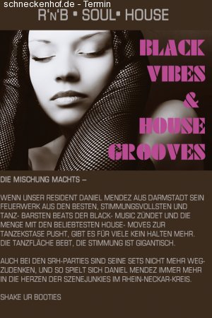 Black Vibes & House Grooves Werbeplakat