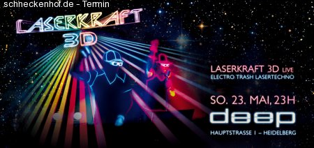 Laserkraft 3D live @ DEEP Werbeplakat