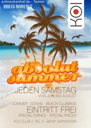 Absolut Summer - DJ Jan Thie Werbeplakat