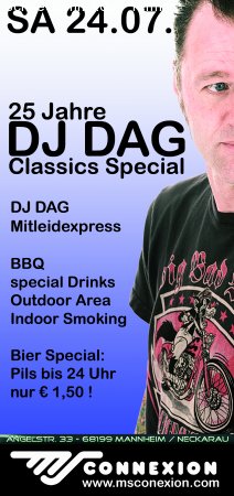 25 Jahre DJ Dag Classics Special Werbeplakat