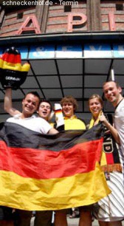Fußball WM: Deutschland - Serbien Werbeplakat