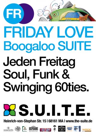 Friday Love / Boogaloo SUITE Werbeplakat