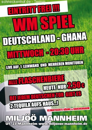 Deutschland vs. Ghana WM2010 Werbeplakat