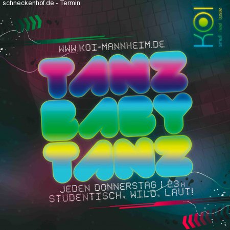 TANZ BABY TANZ - DJ SimonSays Werbeplakat