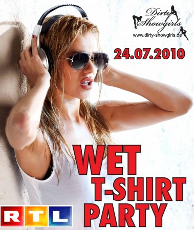 Wet T-Shirt Party Werbeplakat