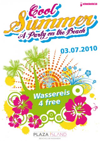 Cool Summer - A Party on the Beach Werbeplakat
