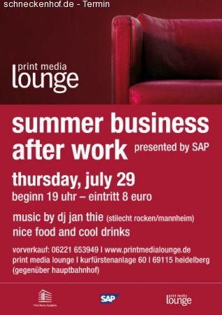 summer business after work Werbeplakat