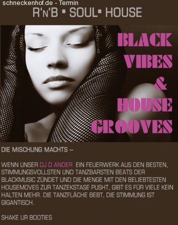Black Vibes & House Grooves Werbeplakat