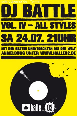 DJ Battle Vol. IV Werbeplakat