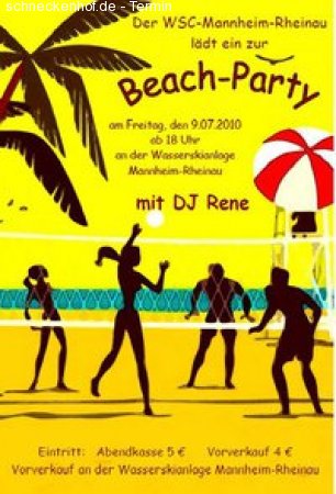Beach Party Werbeplakat