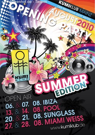 Re-Opening Ibiza Party Weekend Werbeplakat