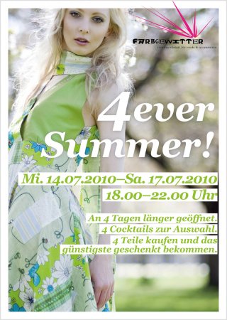 4 Ever Summer Werbeplakat