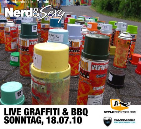 Live Graffiti, BBQ & Music Werbeplakat