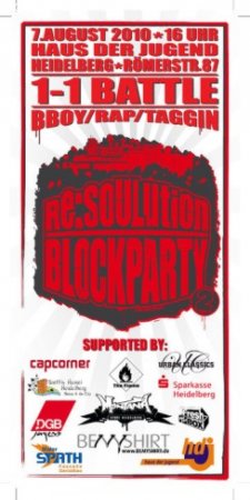 Re:soulution Blockparty Werbeplakat