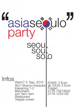 Asia Seoulo Party Werbeplakat