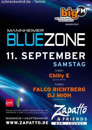 BigFM präsentiert:Die BlueZone Werbeplakat