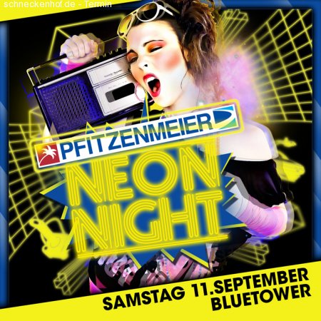 Pfitzenmeier Neon Night Werbeplakat