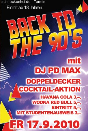 Back to the 90's Werbeplakat
