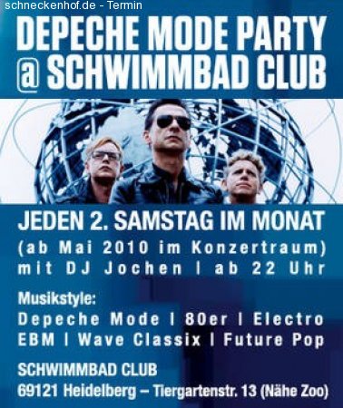 Depeche Mode Party Werbeplakat