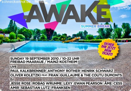 awake Summer Break Festival Werbeplakat