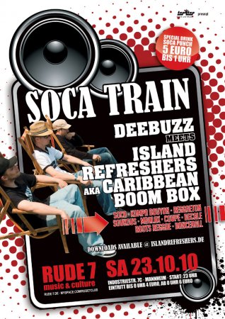 Soca Train Werbeplakat
