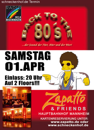 Back to the 80's Werbeplakat