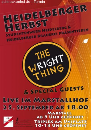 HD Herbst - The Wright Thing Werbeplakat