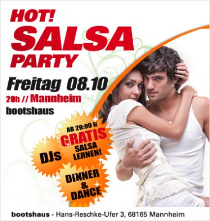 Hot! Salsa Party Werbeplakat