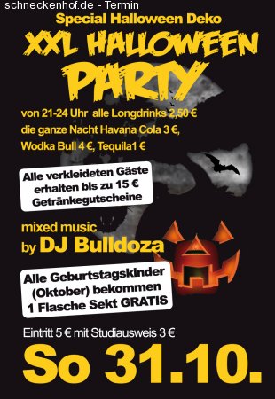 XXL Halloween Party Werbeplakat