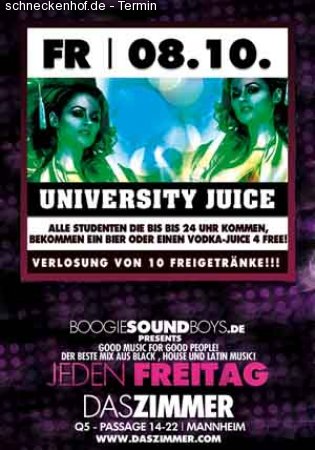 University Juice Werbeplakat
