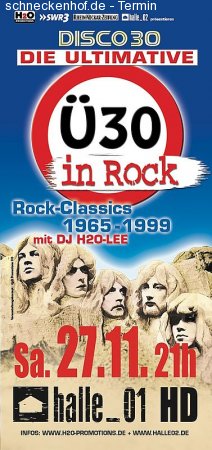 Ü30 in Rock Werbeplakat