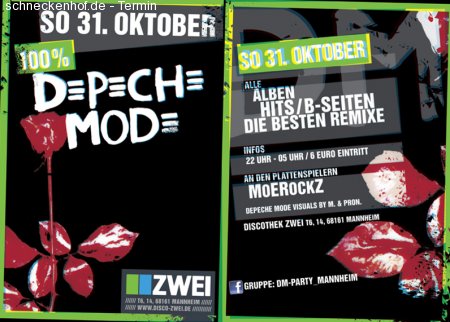 100% Depeche Mode Party! Werbeplakat