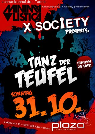 1. X-Society & Minimalistica Werbeplakat