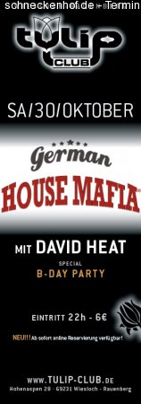 German House Mafia + B-Day Par Werbeplakat