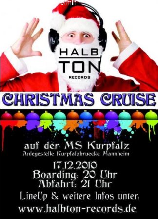 HalbTon Records XMas Cruise Werbeplakat