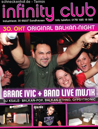 Original Balkan-Night Werbeplakat