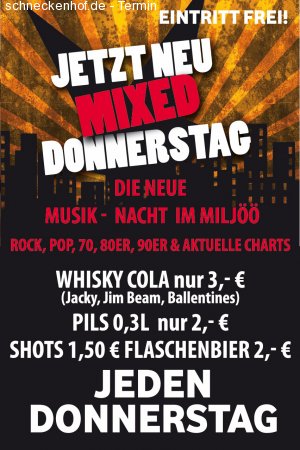 Mixed Music Donnerstag Werbeplakat