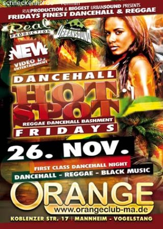 Dancehall -Friday Hot Spot Werbeplakat