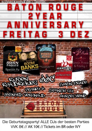 2 Year Anniversary Party Werbeplakat