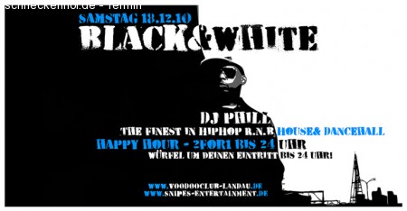 Black and White Werbeplakat